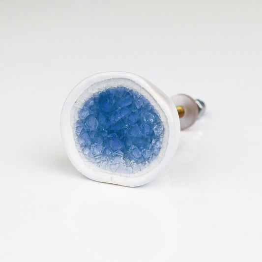 Blue Ceramic Drawer Knob