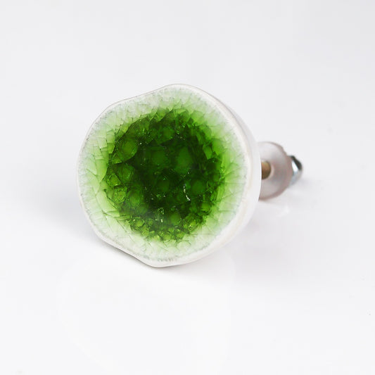 Green Ceramic Drawer Knob