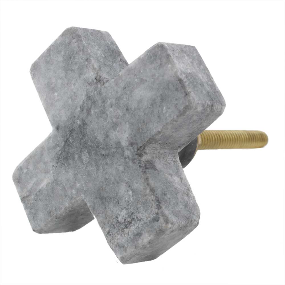 Stone Cross Drawer Knob