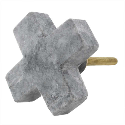 Stone Cross Drawer Knob