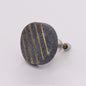 Round Stone Brass Drawer Knob