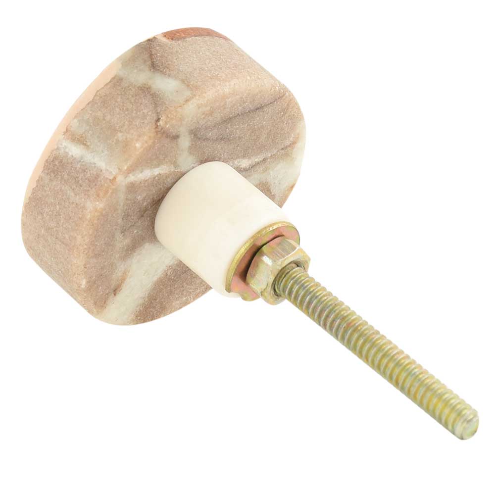 Marble and Wood Drawer Knob